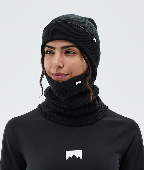 Cagoule Classique Tricotée Noir