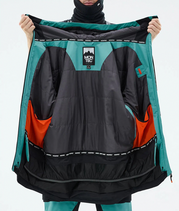 Arch Veste de ski pour homme – Turquoise / Noir